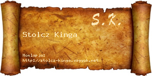 Stolcz Kinga névjegykártya